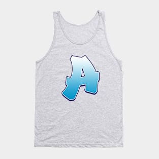 A - Blue Tank Top